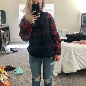 Vici dolls | red buffalo checkered hoodie